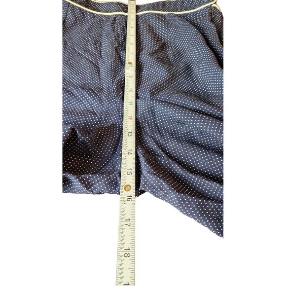 Vintage Moda International Trouser Pant Women's Size 6 Navy Wide-Leg Polka Dot - Picture 8 of 9